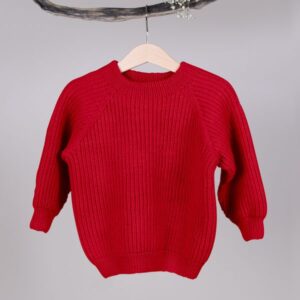 Stickad tröja Noah - garnpaket i Bluum Soft Merino Ull