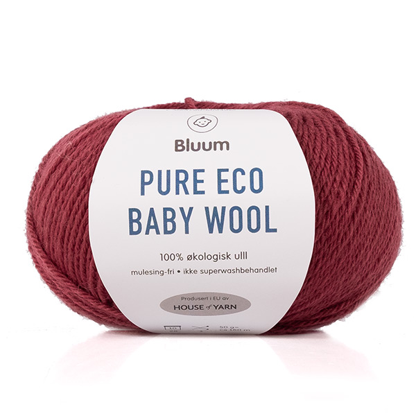 Bluum Pure Eco Baby Wool Plommon 1358