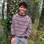 Stickad tröja Lärka till män - garnpaket i Bluum Pure Eco Baby Wool