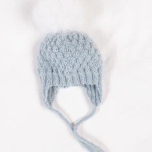 Stickat set Bebisset Bubblor - garnpaket i Bluum Pure Eco baby Wool