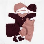 Stickat set Bebispaket Trille - garnpaket i Bluum Pure Eco Baby Wool