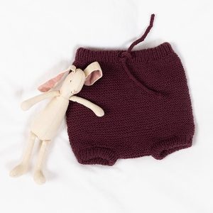 Stickat set Bebisset Trille J2 - garnpaket i Bluum Pure Eco Baby Wool