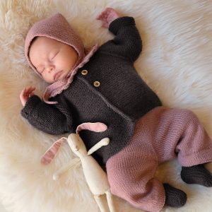 Stickat set Bebispaket Trille - garnpaket i Bluum Pure Eco Baby Wool