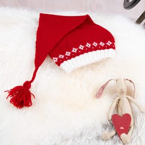 Stickningsset Snögubbe tröja m/kjol och tomteluva - garnpaket i Bluum Soft Merino Ull