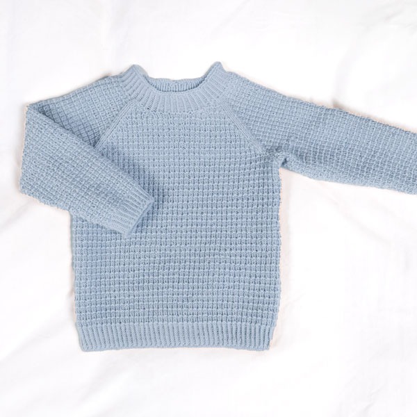 Stickad tröja Hugo med mössa, fler färger - garnpaket i Bluum Soft Merino Ull
