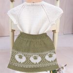 Stickat set Lammet kjol och topp - garnpaket i Bluum Pure Eco Baby Wool