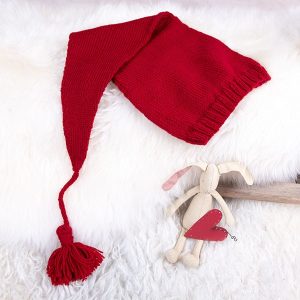 Stickat set Renklänning och tomteluva - garnpaket i Bluum Pure Eco Baby Woo