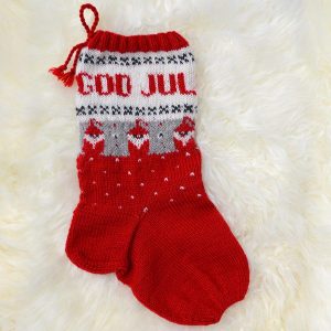 Stickad Tomteluva och Julstrumpa Tomte - garnpaket i Bluum Pure Eco Baby Woo