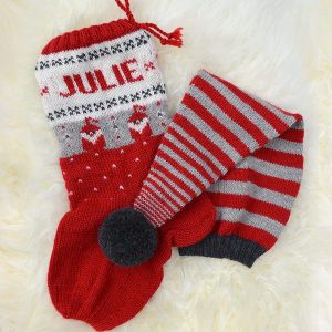 Stickad Tomteluva och Julstrumpa Tomte - garnpaket i Bluum Pure Eco Baby Woo