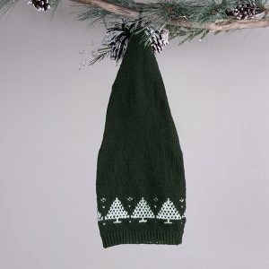 Stickad tröja Julgran m/luva - garnpaket i Bluum Soft Merino Ul