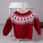 Stickad tröja Svamp i rundstickning - garnpaket i Bluum Pure Eco Baby Wool