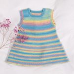 Stickad tunika Färgspel - garnpaket i Bluum Soft Merino Ull