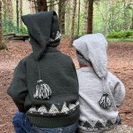Stickad tröja Julgran m/luva - garnpaket i Bluum Soft Merino Ull
