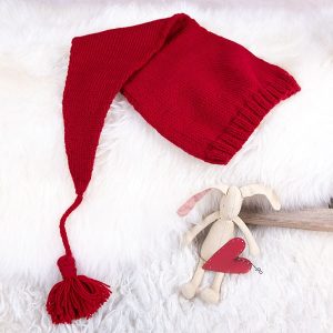 Stickad tröja Julkyss m/tomteluva - garnpaket i Bluum Pure Eco Baby Wool