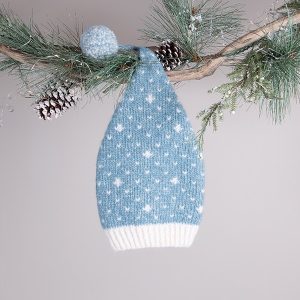 Stickad tröja Kälke m/lång luva - garnpaket i Bluum Fluffy Alpaca