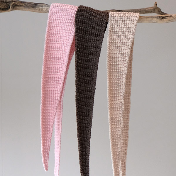Bluum stickning - gratis stickmönster - Hugo-scarf för vuxna i Soft Merino Ull